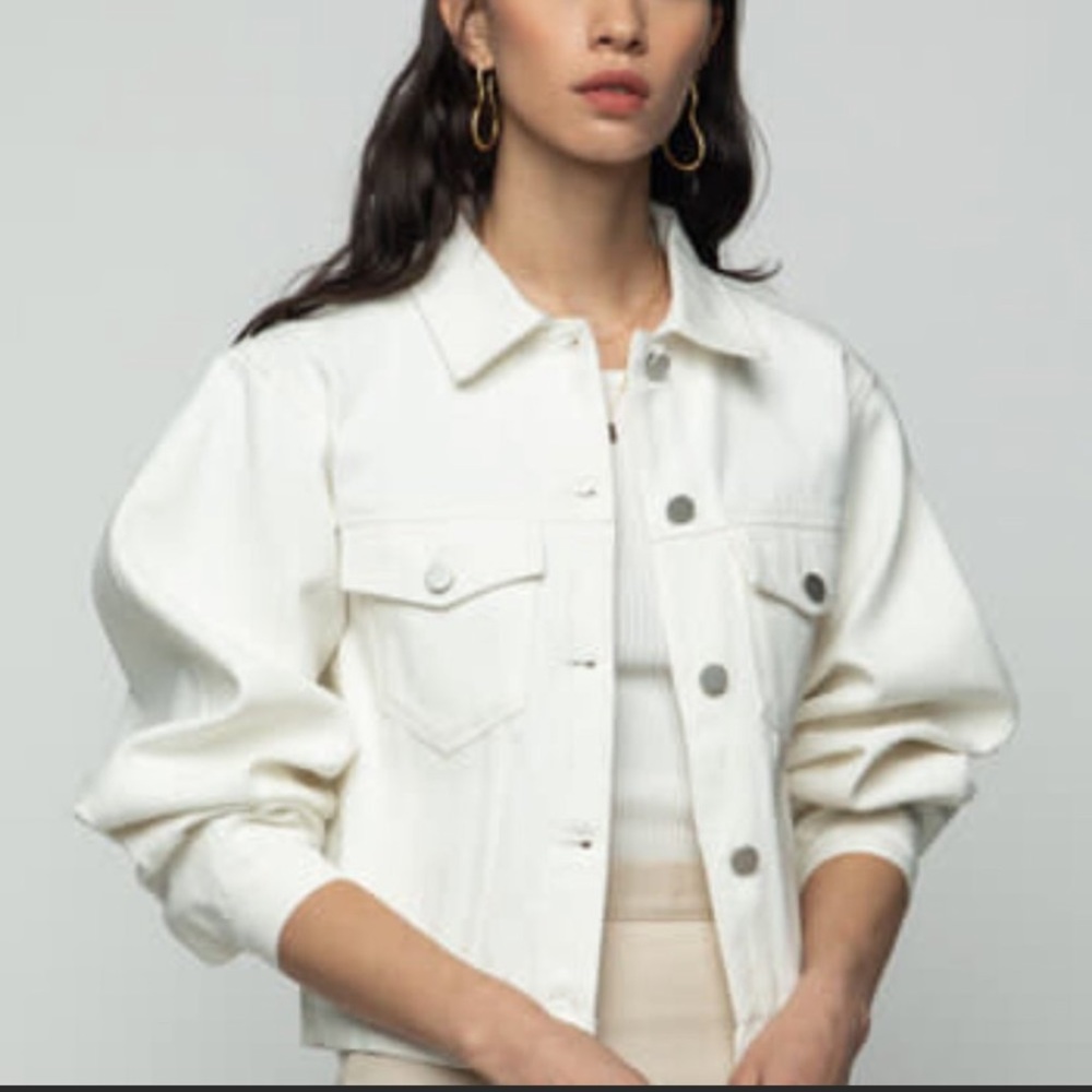 Oak and Fort , white denim jacket, women’s S/P